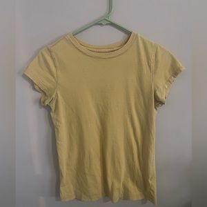 Yellow short sleeve top